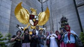 Suasana buka bersama Ramadan di Katedral Jakarta 